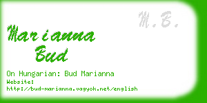 marianna bud business card